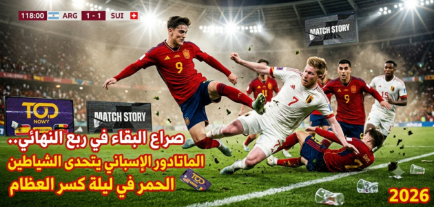 صراع البقاء في ربع النهائي.. الماتادور الإسباني يتحدى الشياطين الحمر في ليلة كسر العظام